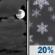 Tonight: A 20 percent chance of snow after 1am.  Mostly cloudy, with a low around 29. Northwest wind 6 to 11 mph becoming light and variable. 