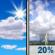 Monday: A slight chance of showers between noon and 1pm, then a slight chance of showers and thunderstorms after 1pm. Mostly sunny, with a high near 94. Heat index values as high as 100. South southwest wind 5 to 10 mph, with gusts as high as 18 mph. Chance of precipitation is 20%. Monday: A slight chance of showers between noon and 1pm, then a slight chance of showers and thunderstorms after 1pm. Mostly sunny, with a high near 94. Heat index values as high as 100. South southwest wind 5 to 10 mph, with gusts as high as 18 mph. Chance of precipitation is 20%.