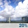This Afternoon: A 20 percent chance of showers and thunderstorms after 3pm.  Sunny early, then becoming mostly cloudy, with a high near 90. South southwest wind 9 to 11 mph, with gusts as high as 18 mph. 