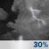 Tonight: A 30 percent chance of showers and thunderstorms, mainly before midnight.  Mostly cloudy, with a low around 54. South wind 6 to 11 mph becoming northwest after midnight. Winds could gust as high as 22 mph. 