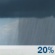 Today: A 20 percent chance of showers between 11am and 1pm.  Partly sunny, with a high near 64. South wind 5 to 9 mph becoming west in the afternoon. 